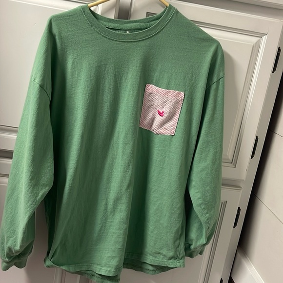 Southern Marsh Tops - Southern Marsh long sleeve green women’s medium T-shirt